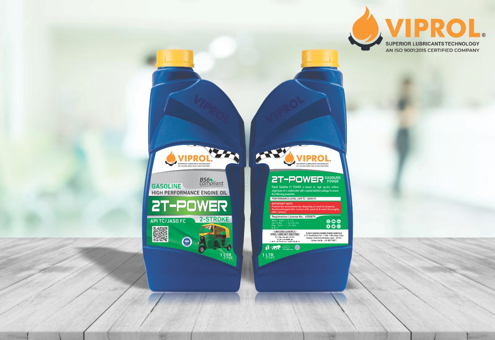 Viprol Gasoline High Performance Engine Oil - 2T-POWER 2-STROKE