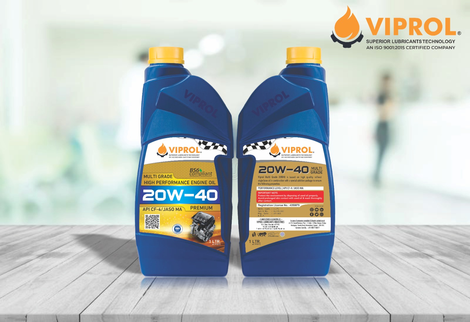 Viprol Multi Grade High Performance Engine Oil - 20W-40 PREMIUM