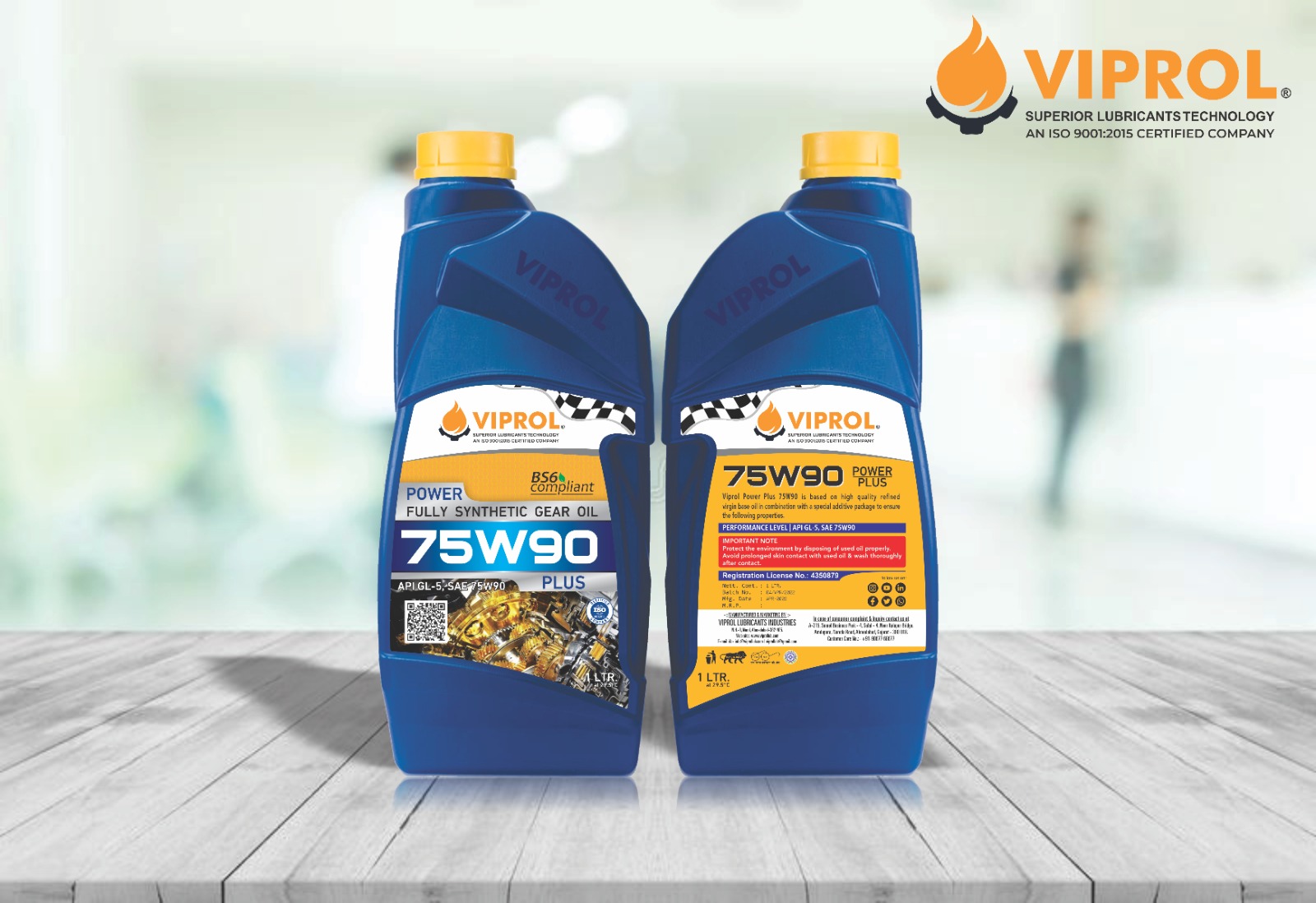 Viprol Power Fully Synthetic Gear Oil - 75W90 PLUS
